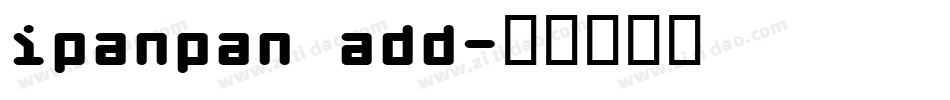 ipanpan add字体转换